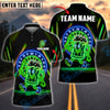 BlueJose Darts Funny Beer Neon Mascot Style Customized Name, Team Name 3D Shirt (4 Colors)