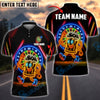 BlueJose Darts Funny Beer Neon Mascot Style Customized Name, Team Name 3D Shirt (4 Colors)