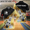 BlueJose Bowling And Pins Maori Tribal Warrior Customized Name, Team Name 3D Shirt (4 Colors)