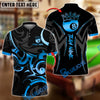 BlueJose Billiards Gold 8 Ball Crown Tribal Swirl Design Personalized Name Shirt (4 Colors)