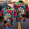 BlueJose Darts Graffiti Skeleton Beer Style Personalized Name, Team Name Shirt (4 Colors)