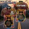 BlueJose Darts Cool Bear Graffiti Neon Style Customized Name, Team Name 3D Shirt (4 Colors)