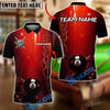 BlueJose Billiards 8 Ball Digital Glow Personalized Name, Team Name Unisex Shirt (4 Colors)