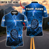 BlueJose Darts Lightning Glow Storm Personalized Name, Team Name Unisex Shirt (4 Colors)