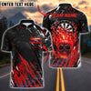 BlueJose Darts Skull Fire Flame Customized Name, Team Name 3D Shirt (4 Colors)