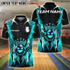 BlueJose Bowling And Pins King Ball Flame Crown Customized Name, Team Name 3D Shirt (4 Colors)