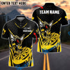 BlueJose Darts Yellow Hornet Graphic Personalized Name, Team Name Shirt (4 Colors)