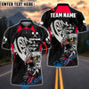 BlueJose Darts Fierce Eagle Illustration Personalized Name, Team Name Shirt (4 Colors)
