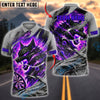 BlueJose Darts Fire Wolf Rage Customized Name, Team Name 3D Shirt (4 Colors)