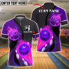 BlueJose Bowling And Pins Fiery Flame Customized Name, Team Name 3D Shirt (4 Colors)