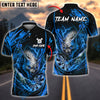 BlueJose Darts Wild Wolf Lightning Theme Customized Name, Team Name 3D Shirt (4 Colors)