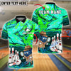 BlueJose Bowling Detective Ball Solving Pin Mystery Customized Name, Team Name 3D Shirt (4 Colors)