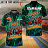 BlueJose Bowling And Pins Neon Superpower Funny Quote Customized Name 3D Shirt (4 Colors)