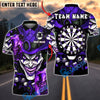 BlueJose Darts Dark Joker Card Dartboard Personalized Name, Team Name Unisex Shirt (4 Colors)