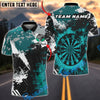 BlueJose Darts Dartboard Paint Splash Multicolor Options Personalized Name Shirt (4 Colors)