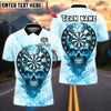 BlueJose Darts Ice Crystal Skull Multicolor Options Personalized Name Shirt (4 Colors)