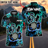 BlueJose Darts Graffiti Bear Dartboard Neon Splash Multicolor Options Personalized Name Shirt (4 Colors)