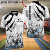 BlueJose Bowling And Pins Tiger Spirit Strike Customized Name, Team Name 3D Shirt (6 Colors)