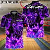 BlueJose Bowling And Pins Grim Reaper Flame Customized Name, Team Name 3D Shirt (6 Colors)