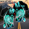 BlueJose Darts Flame Swirl Tornado Multicolor Options Personalized Name Shirt (4 Colors)