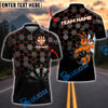 BlueJose Darts Fighting Bee Honeycomb Target Multicolor Options Personalized Name Shirt (4 Colors)