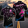 BlueJose Darts Fighting Bee Honeycomb Target Multicolor Options Personalized Name Shirt (4 Colors)