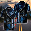 BlueJose Darts Lightning Grim Reaper Dartboard Multicolor Options Personalized Name Shirt (4 Colors)
