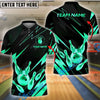 BlueJose Bowling And Pins Premium Crown Version 2 Customized Name 3D Shirt ( 6 Colors)