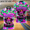 BlueJose Bowling & Pins Graffiti Angry Bear with Bowling Ball Crown Street Art Design Customized Name, Team Name 3D Shirt (4 Colors)