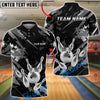 BlueJose Bowling And Pins King Crown Gold Black Grunge Customized Name, Team Name 3D Shirt (6 Colors)