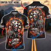 BlueJose Darts Grim Reaper Flame Dartboard Dark Style Personalized Name, Team Name Unisex Shirt (4 Colors)