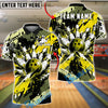 BlueJose Bowling And Pins Strike Explosion Urban Graffiti Customized Name, Team Name 3D Shirt (6 Colors)