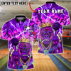 BlueJose Bowling & Pins Gorilla King Graffiti Lightning Customized Name, Team Name 3D Shirt (4 Colors)