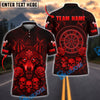 BlueJose Darts Gothic Wolf Skull Thunder Multicolor Options Personalized Name Shirt (4 Colors)