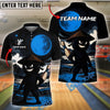 BlueJose Bowling And Pins Ninja Warrior Moon Customized Name 3D Shirt (4 Colors)