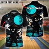 BlueJose Bowling And Pins Ninja Warrior Moon Customized Name 3D Shirt (4 Colors)