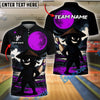 BlueJose Bowling And Pins Ninja Warrior Moon Customized Name 3D Shirt (4 Colors)