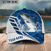 BlueJose Fishing Blue Lake Angler Style Personalized Name Classic 3D Cap Personalized Cap (13 Breeds)