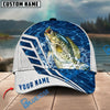 BlueJose Fishing Blue Lake Angler Style Personalized Name Classic 3D Cap Personalized Cap (13 Breeds)