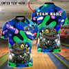 BlueJose Bowling And Pins Funny Alligator Ball Cartoon Style Customized Name, Team Name 3D Shirt (4 Colors)
