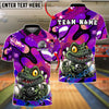 BlueJose Bowling And Pins Funny Alligator Ball Cartoon Style Customized Name, Team Name 3D Shirt (4 Colors)