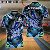 BlueJose Bowling And Pins Graffiti Monster Face Bowling Ball Smash Art Customized Name, Team Name 3D Shirt (4 Colors)
