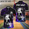 BlueJose Bowling & Pins Pitbull Strike Power Splash Customized Name, Team Name 3D Shirt (4 Colors)