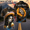 BlueJose Darts Dartboard Day of the Dead Girl Roses Skull Art Personalized Name, Team Name Unisex Shirt (6 Colors)