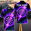 BlueJose Darts Fire Flames Golden Lightning Bolt Multicolor Options Personalized Name Shirt (4 Colors)