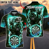 BlueJose Darts Electric Panther Lightning Dartboard Personalized Name, Team Name Shirt (6 Colors)