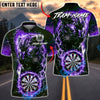 BlueJose Darts Electric Panther Lightning Dartboard Personalized Name, Team Name Shirt (6 Colors)