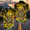 BlueJose Darts Golden Dragon Target Multicolor Options Personalized Name Shirt (6 Colors)