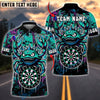 BlueJose Darts Monster Crab Graffiti Dartboard Multicolor Options Personalized Name Shirt (4 Colors)