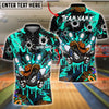 BlueJose Bowling Graffiti Cowboy With Bullet Holes Customized Name, Team Name 3D Shirt (4 Colors)
